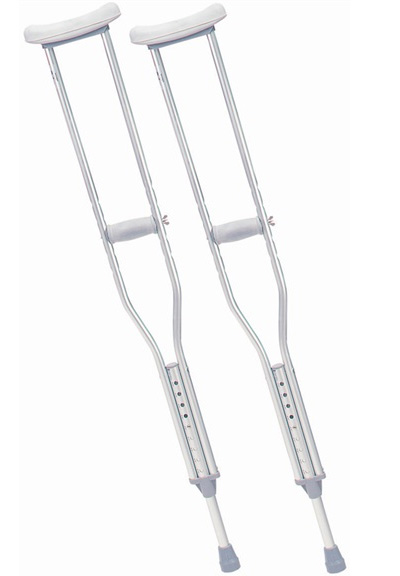 Bariatric Aluminium Underarm Crutches (Sold as pair)